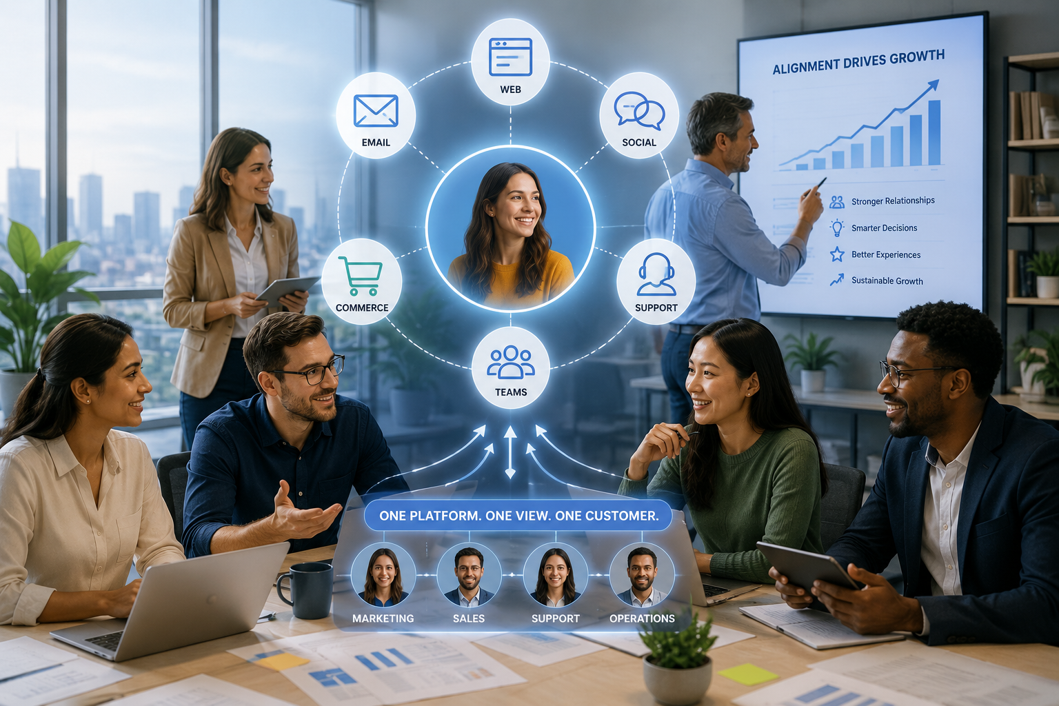 Unified customer profile bringing together every touchpoint